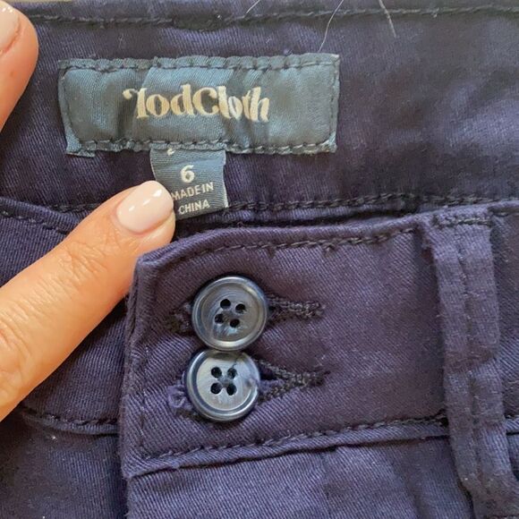 ModCloth Skinny Leg Pants in Navy Blue Size 6 - Picture 2 of 4